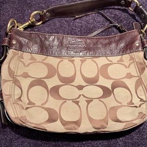 Coach signature shoulder bag